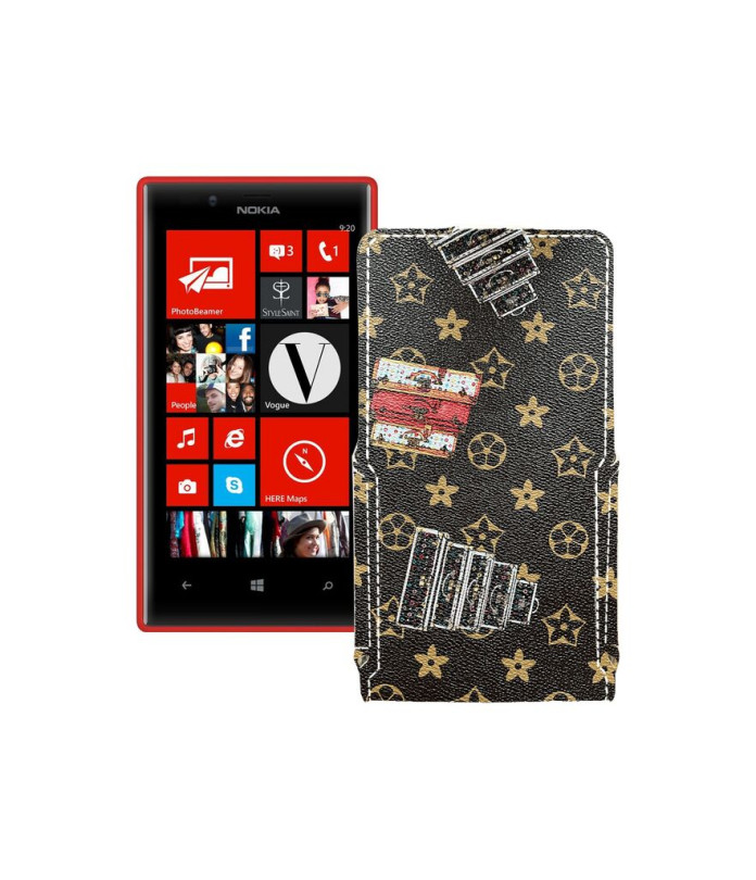 Чохол-флип з екошкіри для телефону Nokia Lumia 720