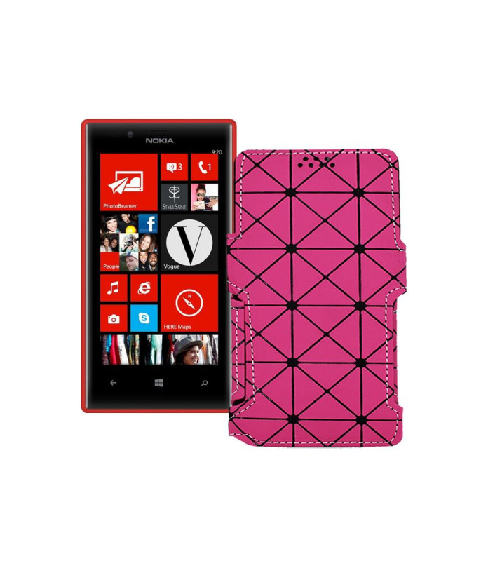 Чохол-книжка з екошкіри для телефону Nokia Lumia 720