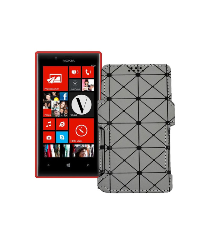 Чохол-книжка з екошкіри для телефону Nokia Lumia 720