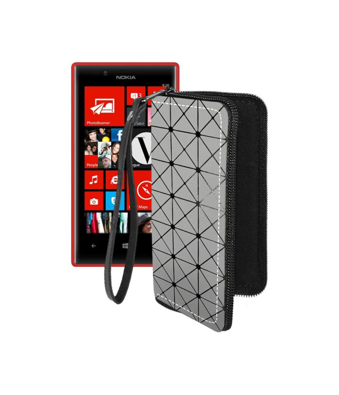 Чохол-гаманець з екошкіри для телефону Nokia Lumia 720