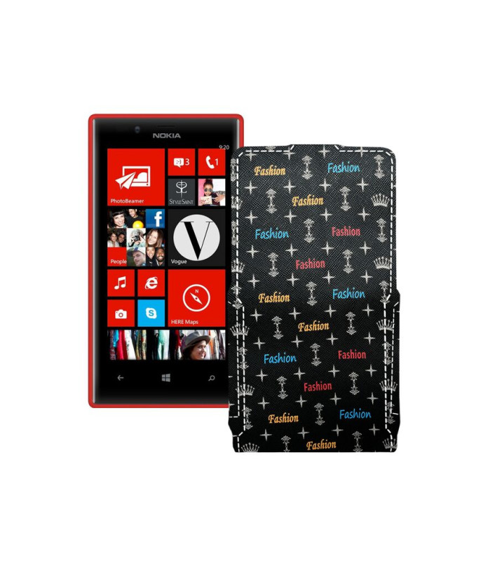 Чохол-флип з екошкіри для телефону Nokia Lumia 720