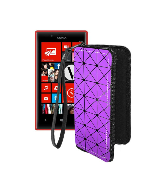 Чохол-гаманець з екошкіри для телефону Nokia Lumia 720