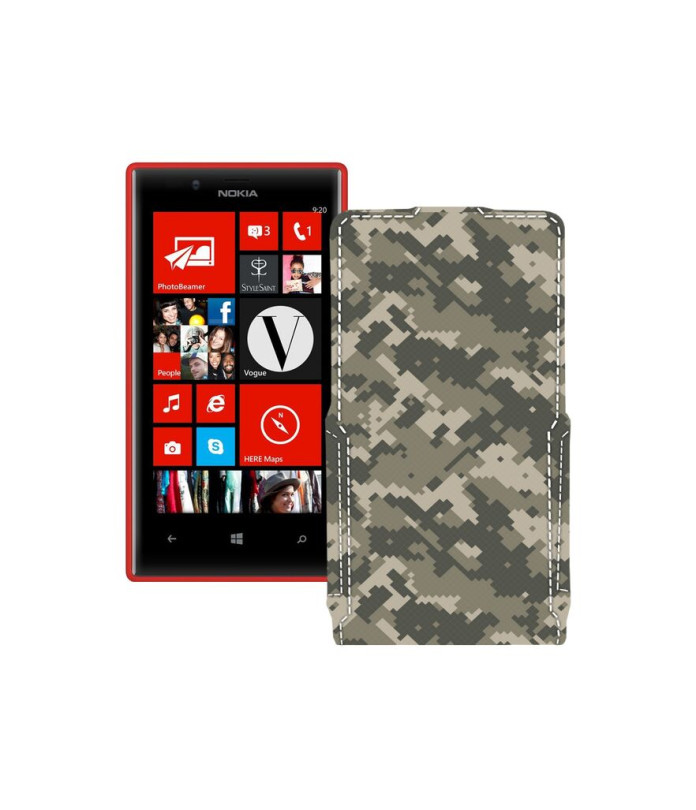 Чохол-флип з екошкіри для телефону Nokia Lumia 720