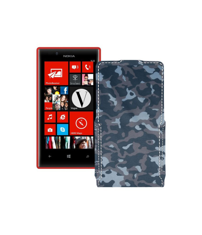 Чохол-флип з екошкіри для телефону Nokia Lumia 720