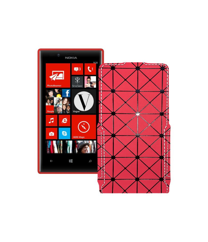 Чохол-флип з екошкіри для телефону Nokia Lumia 720