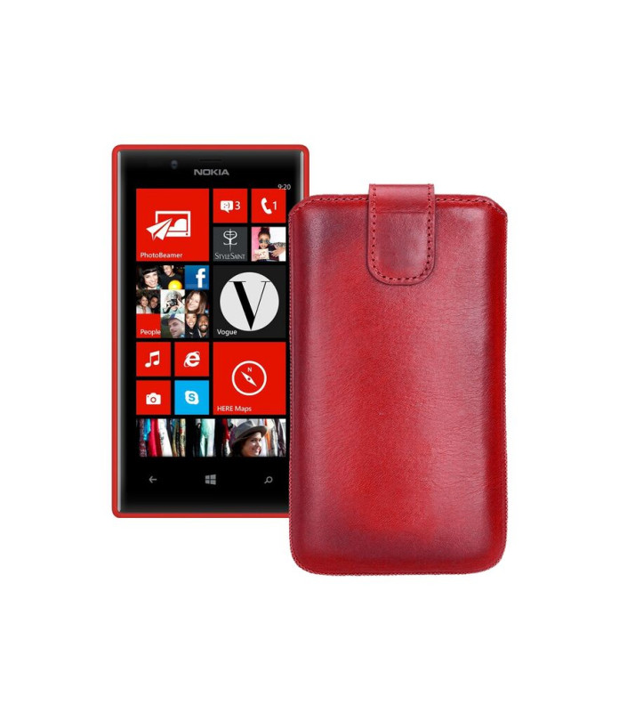 Витяжка з екошкіри для телефону Nokia Lumia 720