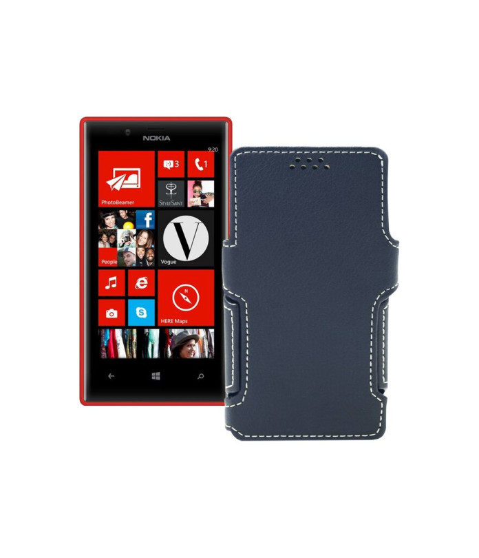 Чохол-книжка з екошкіри для телефону Nokia Lumia 720