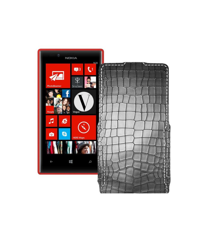 Чохол-флип з екошкіри для телефону Nokia Lumia 720