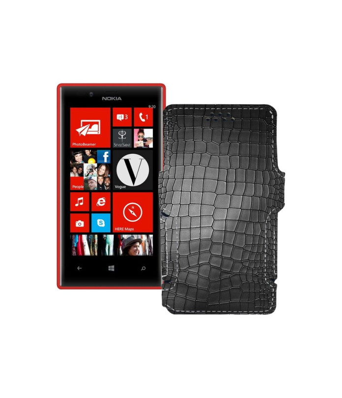 Чохол-книжка з екошкіри для телефону Nokia Lumia 720