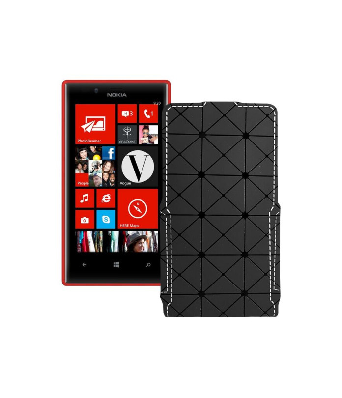 Чохол-флип з екошкіри для телефону Nokia Lumia 720