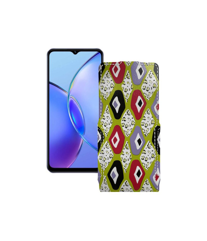 Чохол-флип з екошкіри для телефону Vivo Y17s