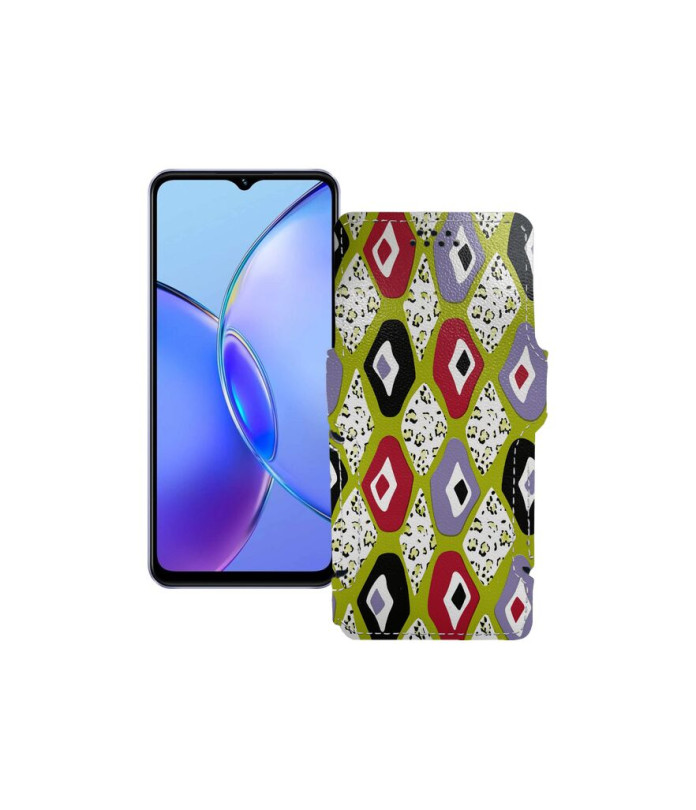 Чохол-книжка з екошкіри для телефону Vivo Y17s