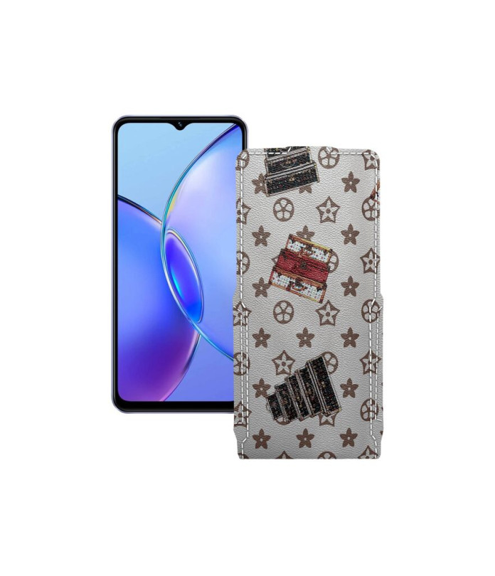 Чохол-флип з екошкіри для телефону Vivo Y17s