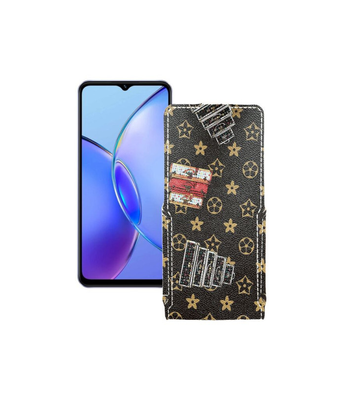 Чохол-флип з екошкіри для телефону Vivo Y17s