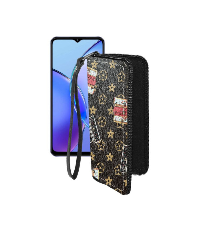 Чохол-гаманець з екошкіри для телефону Vivo Y17s