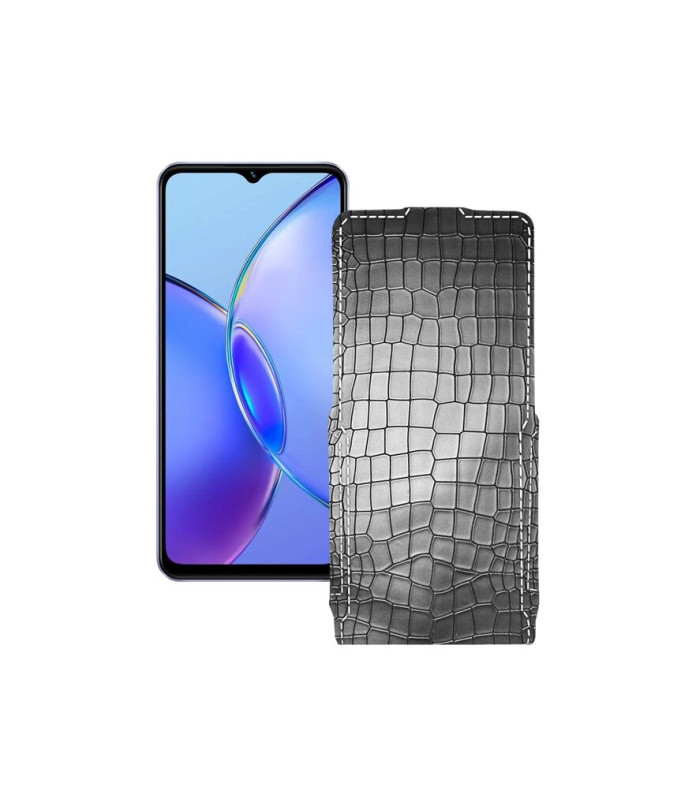 Чохол-флип з екошкіри для телефону Vivo Y17s