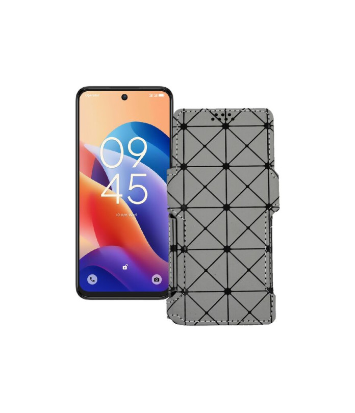 Чохол-книжка з екошкіри для телефону TCL 60 SE