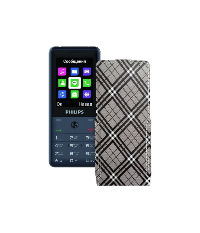 Чохол-флип з екошкіри для телефону Philips Xenium E169