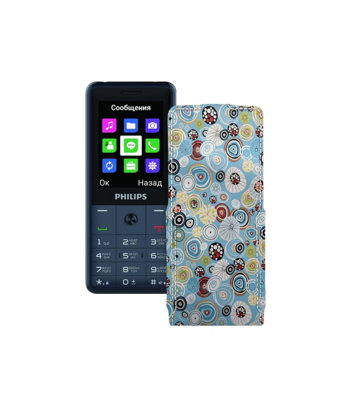 Чохол-флип з екошкіри для телефону Philips Xenium E169