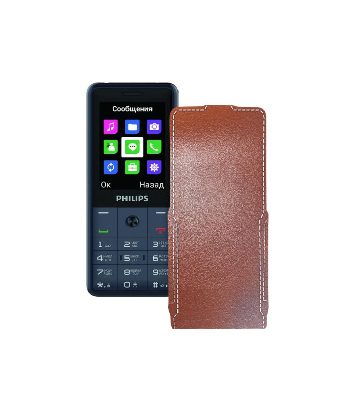 Чохол-флип з екошкіри для телефону Philips Xenium E169