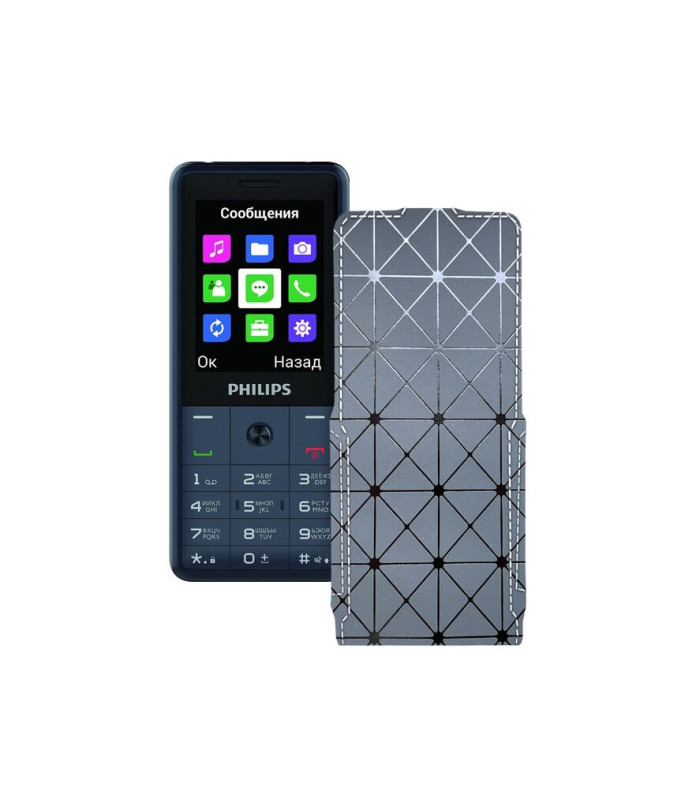 Чохол-флип з екошкіри для телефону Philips Xenium E169