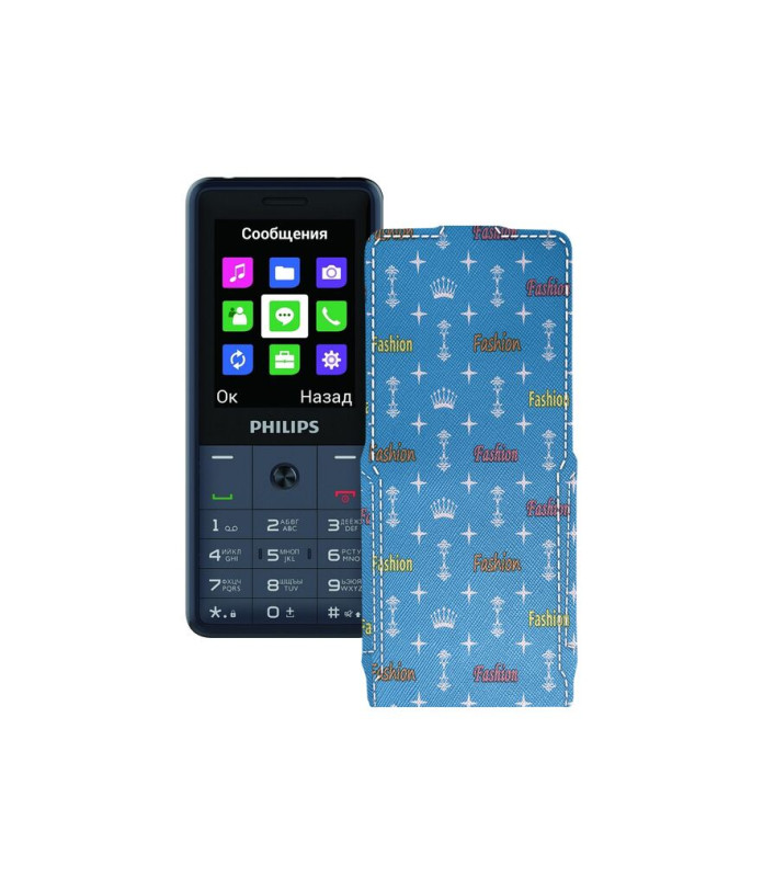 Чохол-флип з екошкіри для телефону Philips Xenium E169