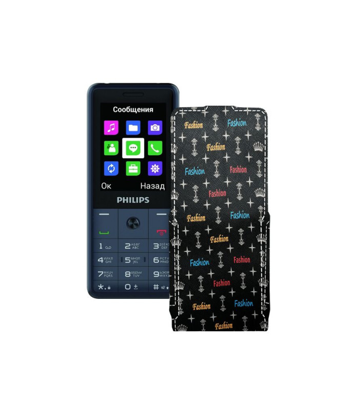 Чохол-флип з екошкіри для телефону Philips Xenium E169