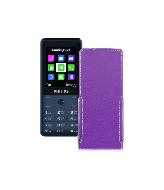 Чохол-флип з екошкіри для телефону Philips Xenium E169