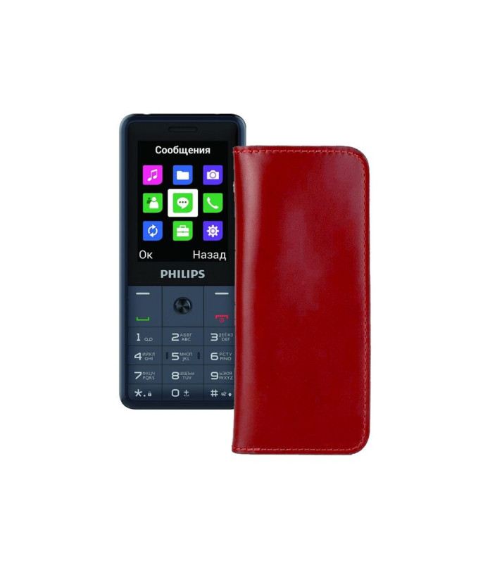 Портмоне з шкіри для телефону Philips Xenium E169