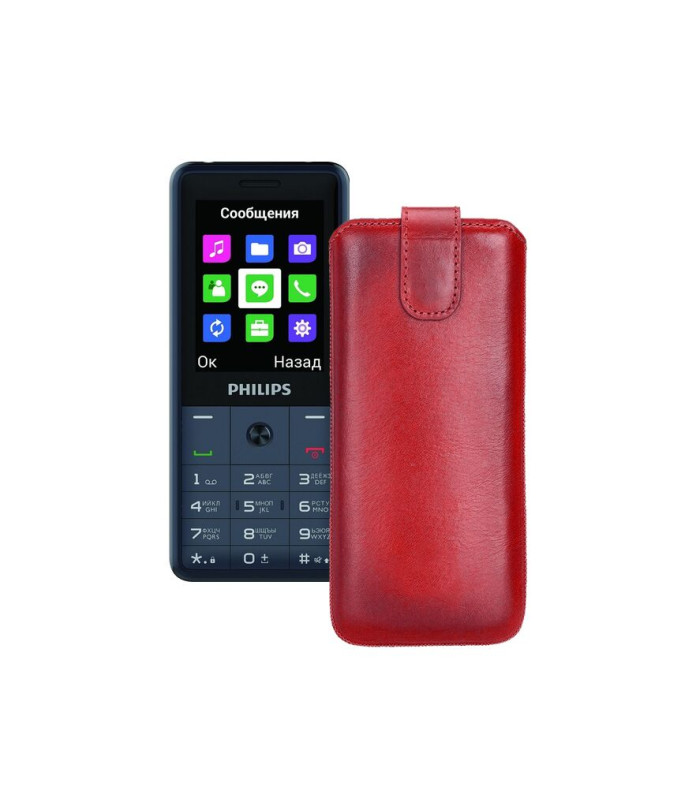 Витяжка з екошкіри для телефону Philips Xenium E169