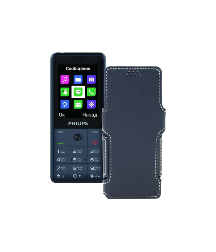 Чохол-книжка з екошкіри для телефону Philips Xenium E169