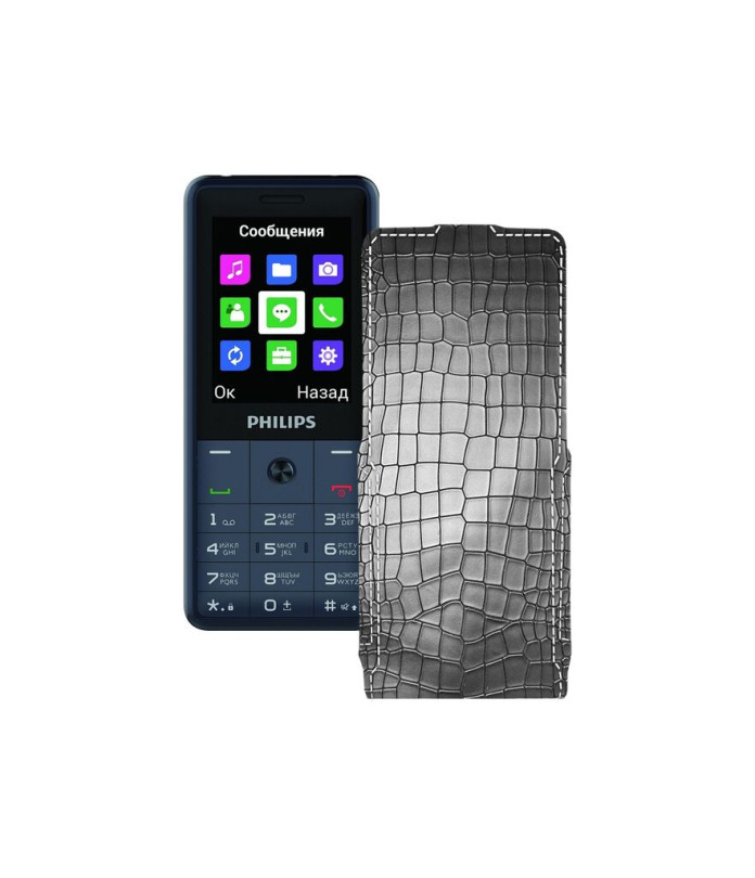 Чохол-флип з екошкіри для телефону Philips Xenium E169