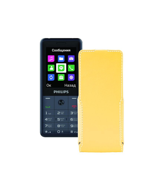 Чохол-флип з екошкіри для телефону Philips Xenium E169