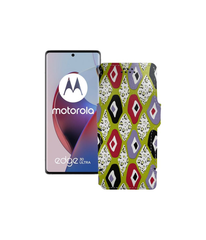 Чохол-книжка з екошкіри для телефону Motorola Edge 30 Ultra