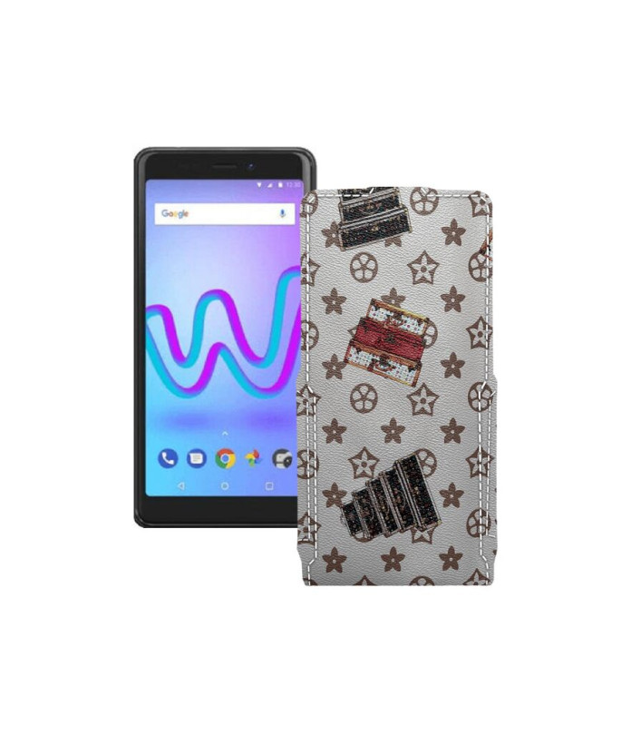 Чохол-флип з екошкіри для телефону Wiko Jerry 3 W K300