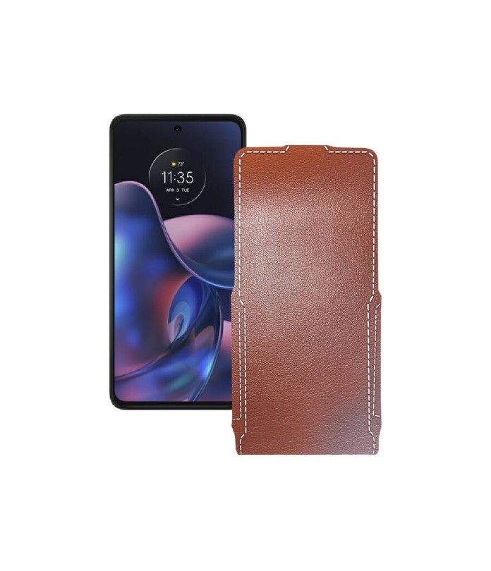 Чохол-флип з екошкіри для телефону Motorola Edge (2022)