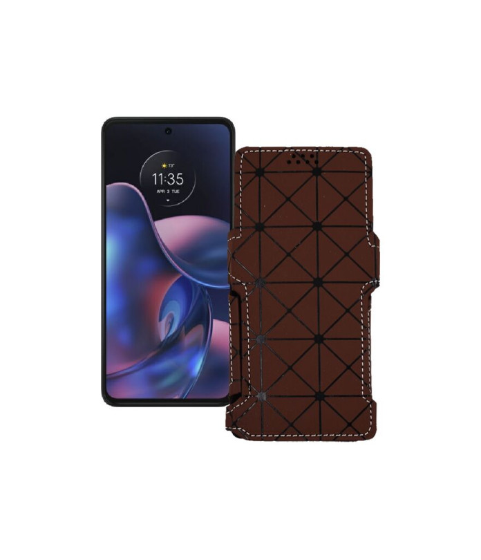 Чохол-книжка з екошкіри для телефону Motorola Edge (2022)