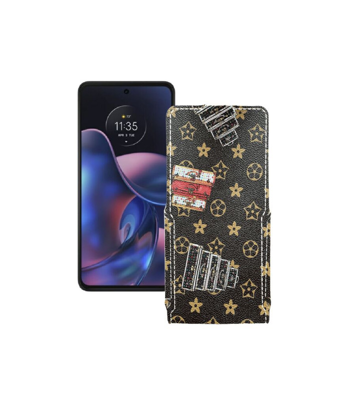 Чохол-флип з екошкіри для телефону Motorola Edge (2022)