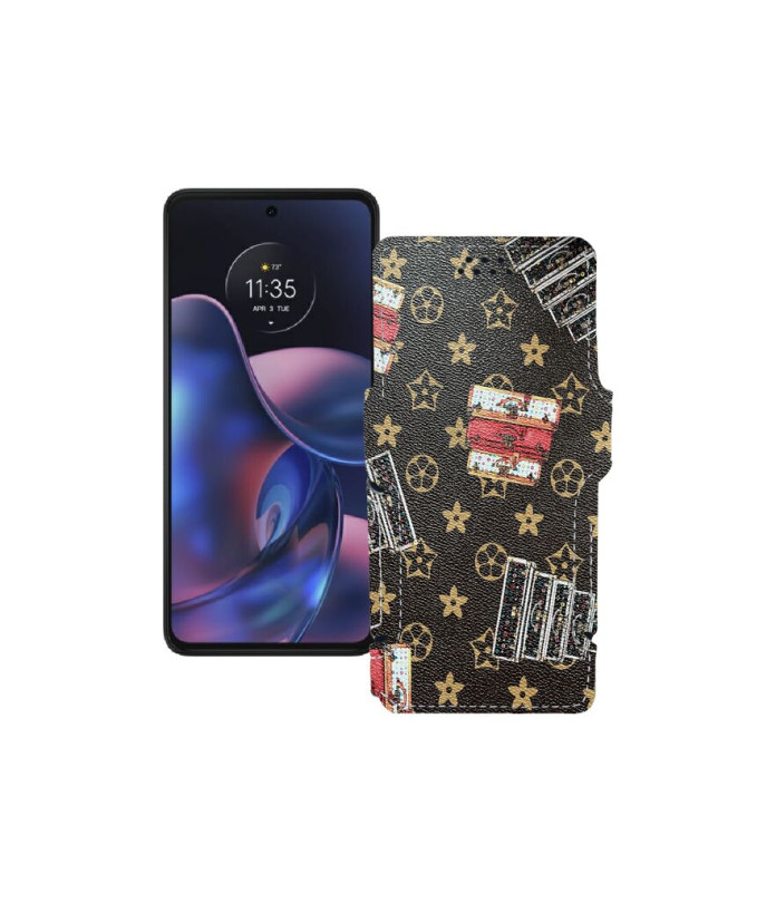 Чохол-книжка з екошкіри для телефону Motorola Edge (2022)