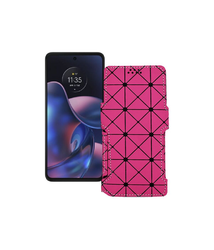 Чохол-книжка з екошкіри для телефону Motorola Edge (2022)