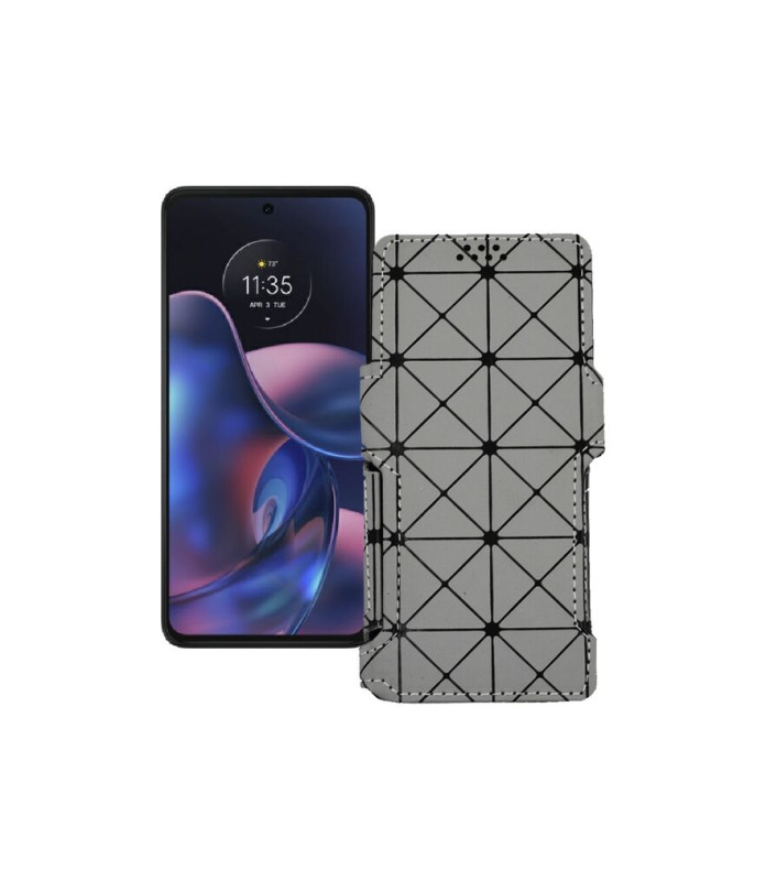 Чохол-книжка з екошкіри для телефону Motorola Edge (2022)