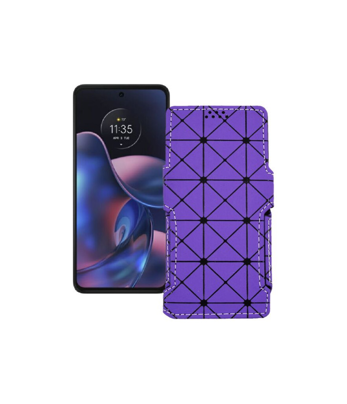 Чохол-книжка з екошкіри для телефону Motorola Edge (2022)