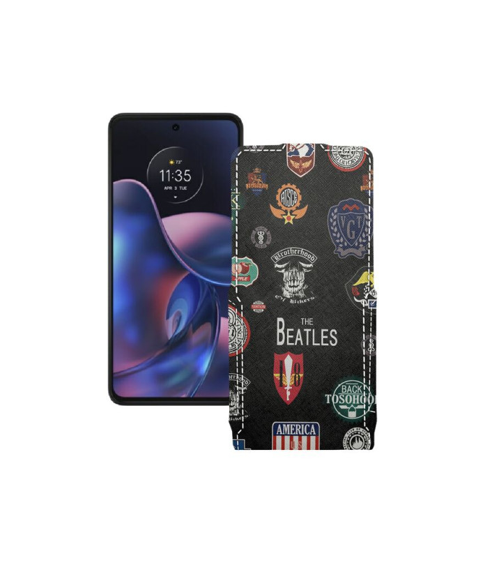 Чохол-флип з екошкіри для телефону Motorola Edge (2022)