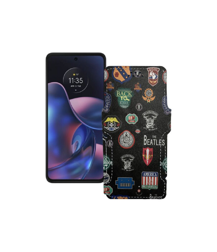 Чохол-книжка з екошкіри для телефону Motorola Edge (2022)