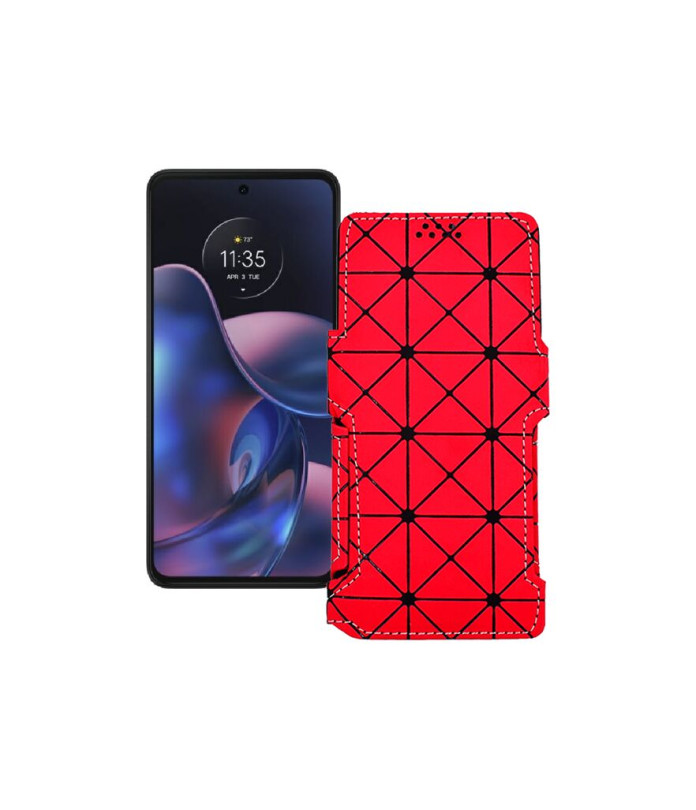 Чохол-книжка з екошкіри для телефону Motorola Edge (2022)