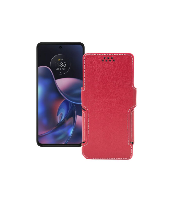 Чохол-книжка з екошкіри для телефону Motorola Edge (2022)