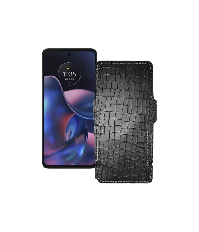 Чохол-книжка з екошкіри для телефону Motorola Edge (2022)
