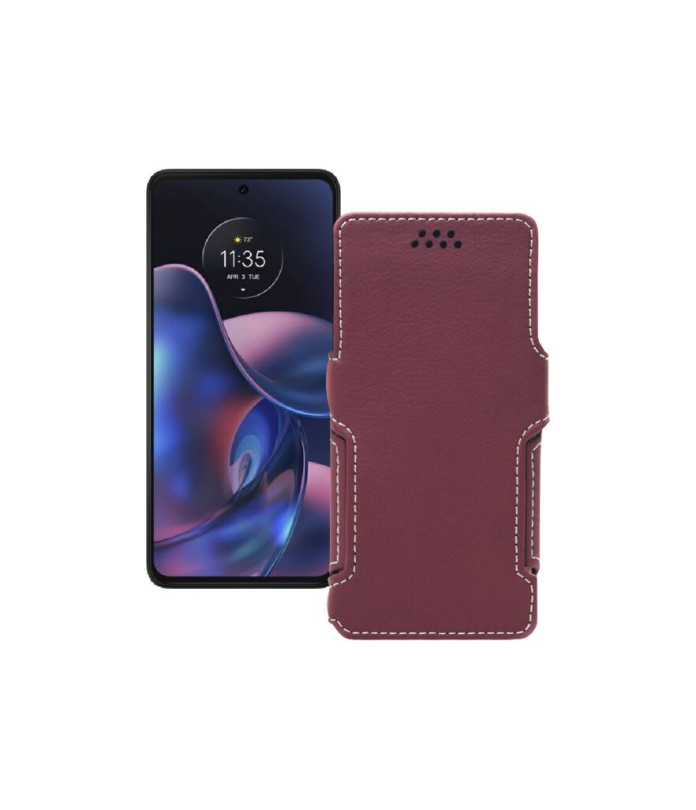 Чохол-книжка з екошкіри для телефону Motorola Edge (2022)