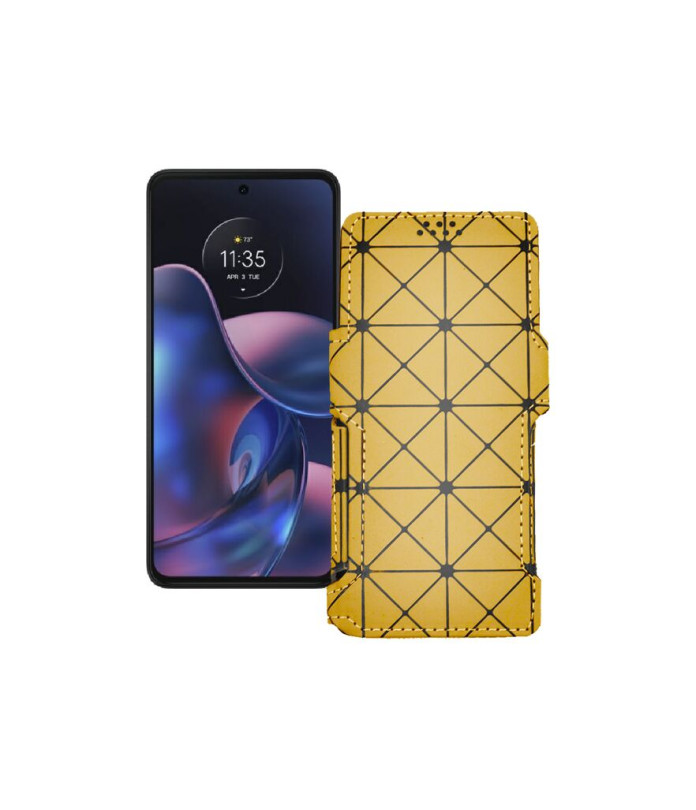 Чохол-книжка з екошкіри для телефону Motorola Edge (2022)