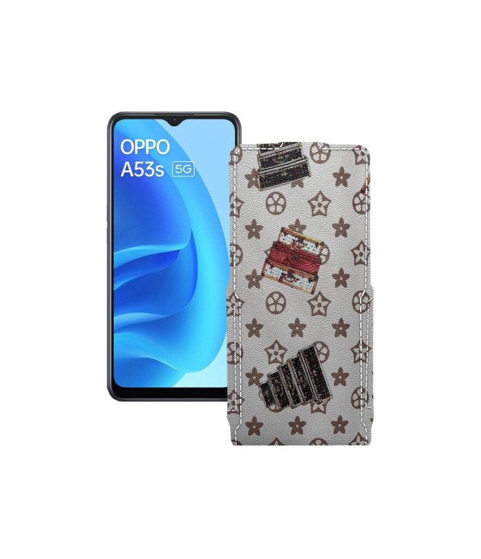 Чохол-флип з екошкіри для телефону OPPO A53s 5G